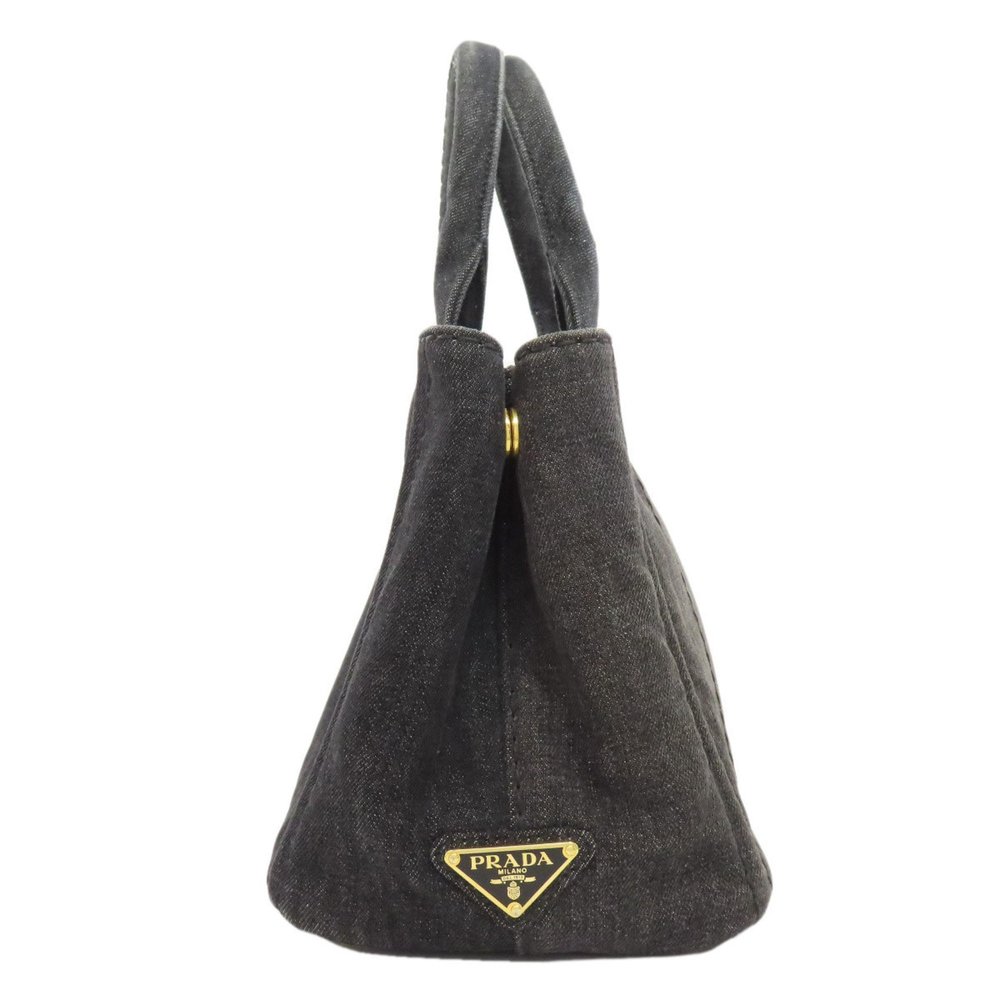 PRADA 1BG439 Canapa Handbag Denim Women's - Picture 3 of 11